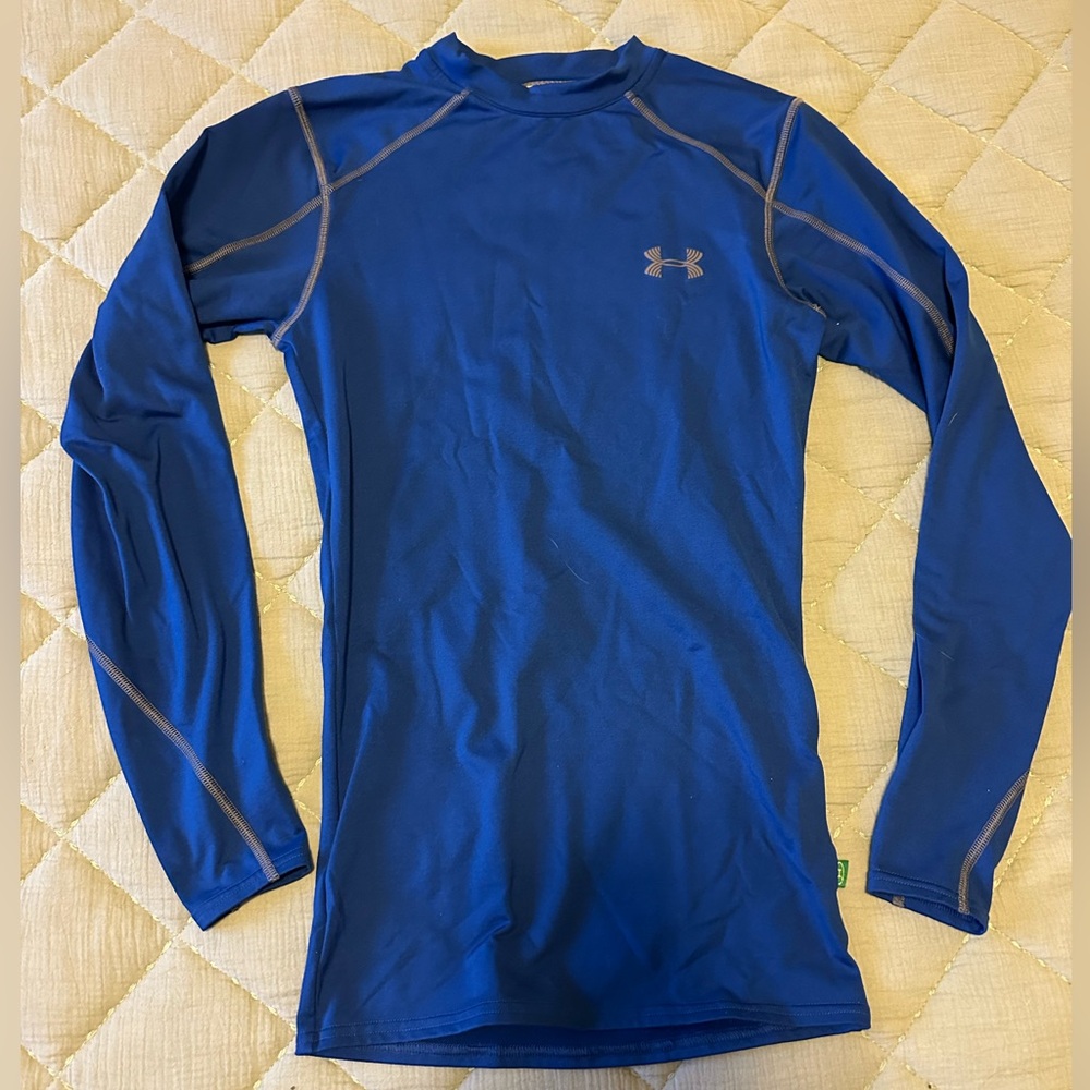 Under Armour Blue Compression long Sleeve Top, size SM/P